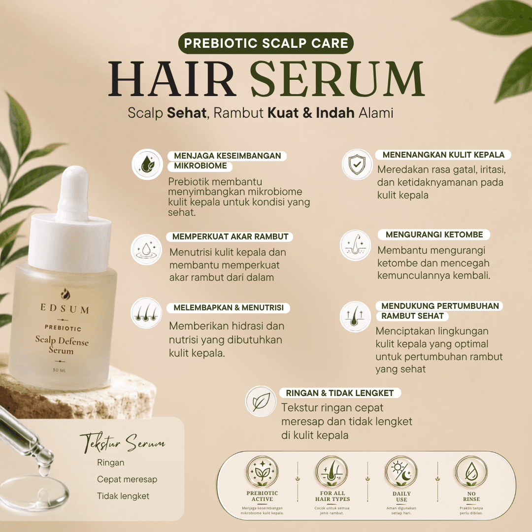 EDSUM Prebiotic Scalp Defense Serum 30 mL - foto 5