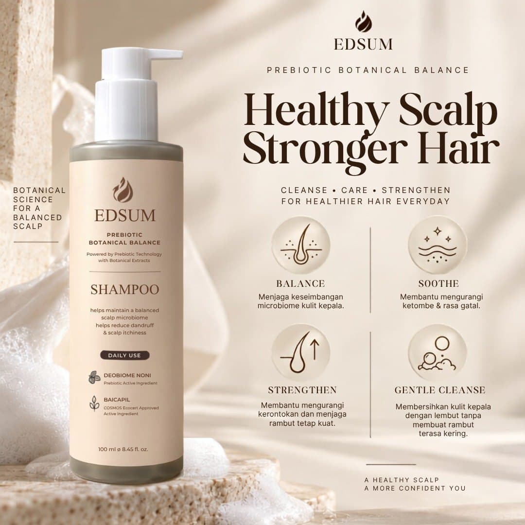 EDSUM Prebiotic Botanical Balance Shampoo 100 mL 100 mL - foto 2